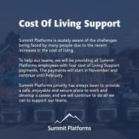 Summit Platforms support employees with cost of living
